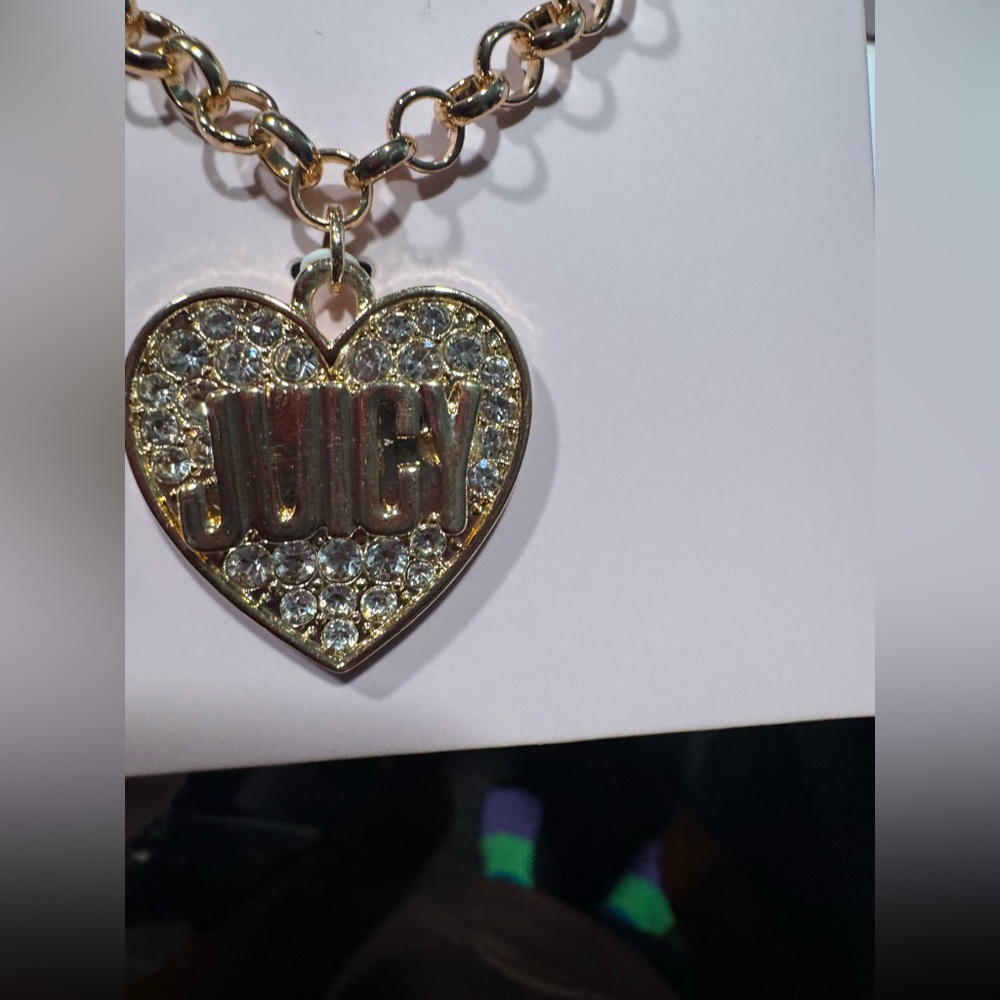 Juicy Couture Gold and Silver Heart Necklace